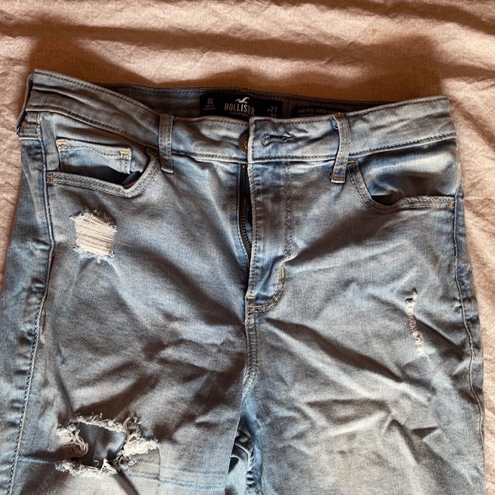 Hollister high rise super skinny size 5L